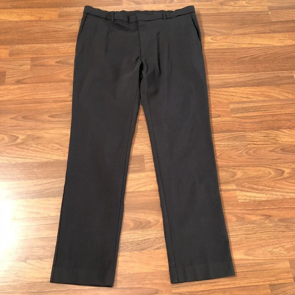 Tommy Hilfiger Men's THFlex Stretch Comfort Dress Pants Size 40 x 32 Brown New - Picture 2 of 8